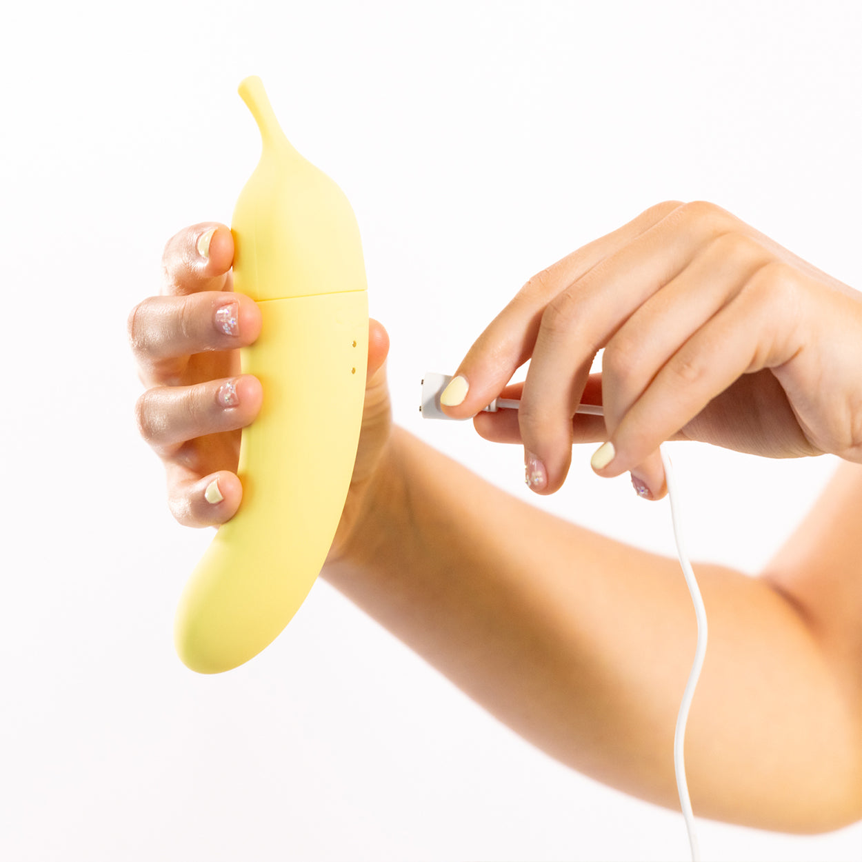 Banana Cream Dual-Ended Vibrator | Air Pulse & G-Spot | Travel Toy Like a Kitten Banana Cream Dual-Ended Vibrator | Air Pulse & G-Spot | Travel Toy Like a Kitten