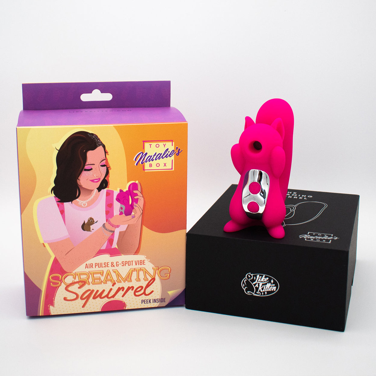 Screaming Squirrel Dual-Ended Vibrator | Air Pulse & G-Spot Toy Like a Kitten Screaming Squirrel Dual-Ended Vibrator | Air Pulse & G-Spot Toy Like a Kitten